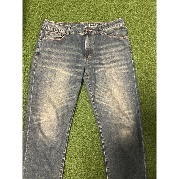 IZOD Men's Comfort Stretch Straight Fit Jeans Blue Size 34x30 Denim - Picture 2 of 8